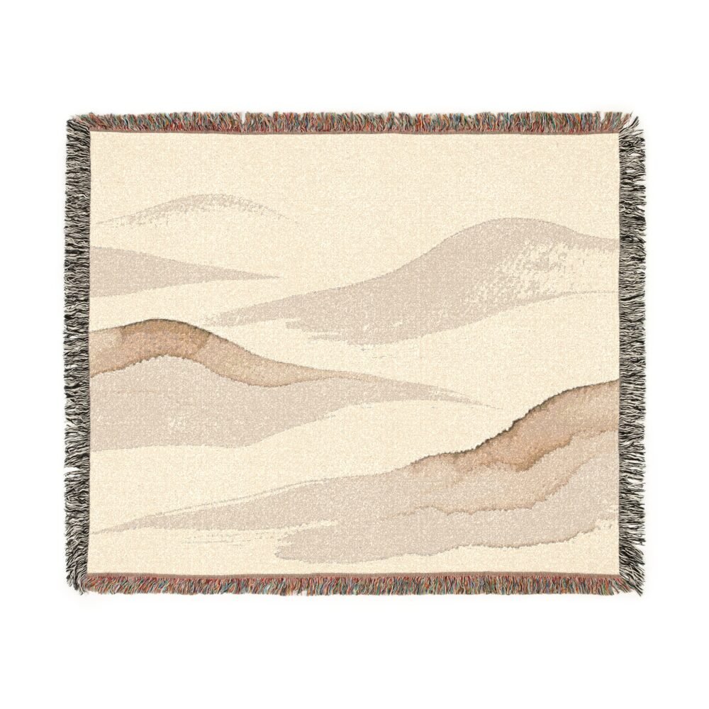 flow of stillness woven blanket