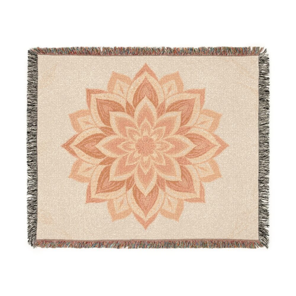 whispered calm woven blanket