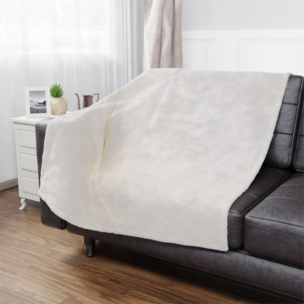 negative space calm collecction minky blanket