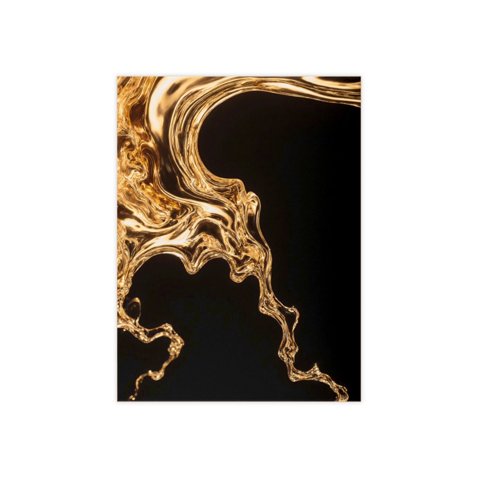 ceramic photo tile — gold liquid abstract wall art, modern metallic accent tile ceramic photo tile — gold liquid abstract wall art, modern metallic accent tile