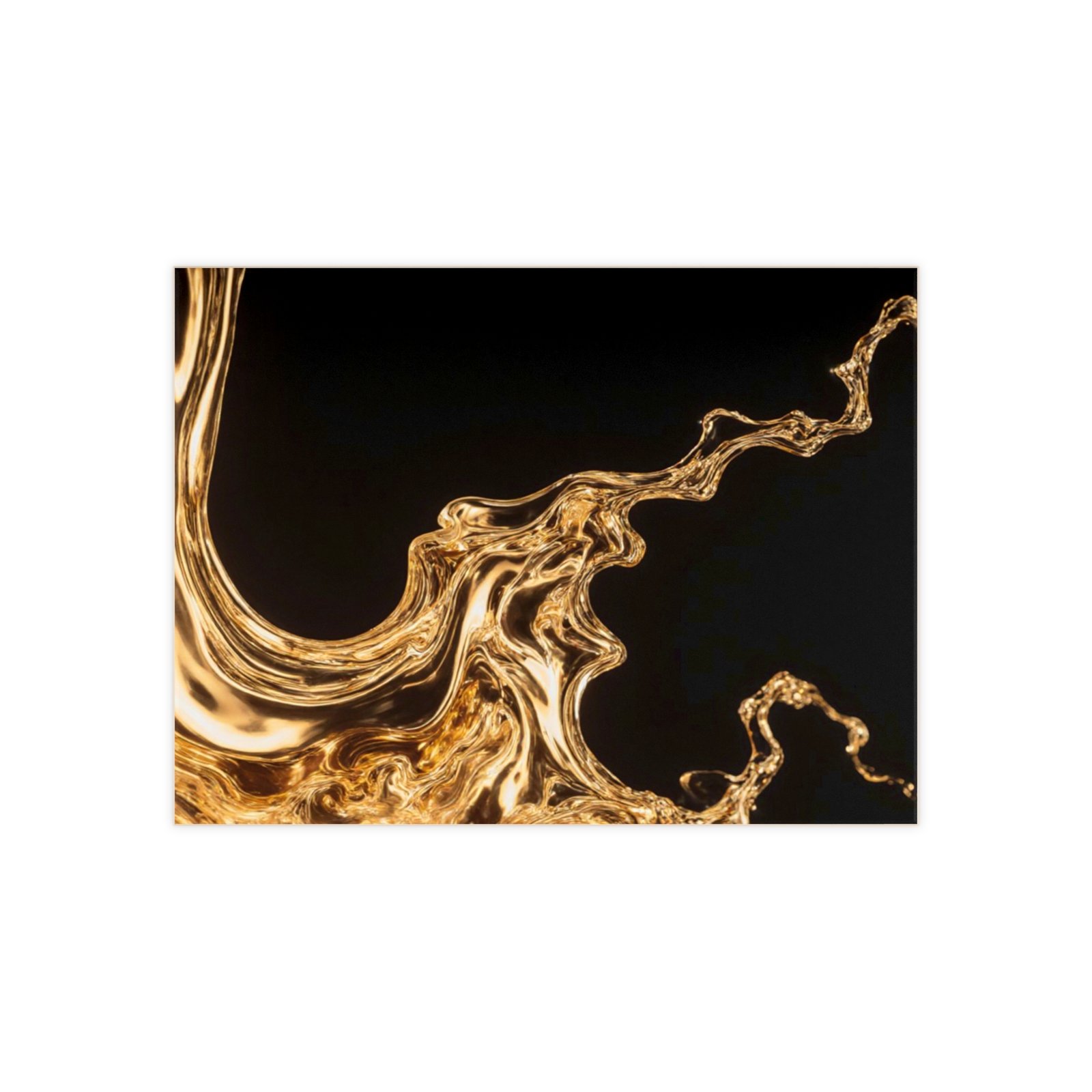 ceramic photo tile — gold liquid abstract wall art, modern metallic accent tile ceramic photo tile — gold liquid abstract wall art, modern metallic accent tile